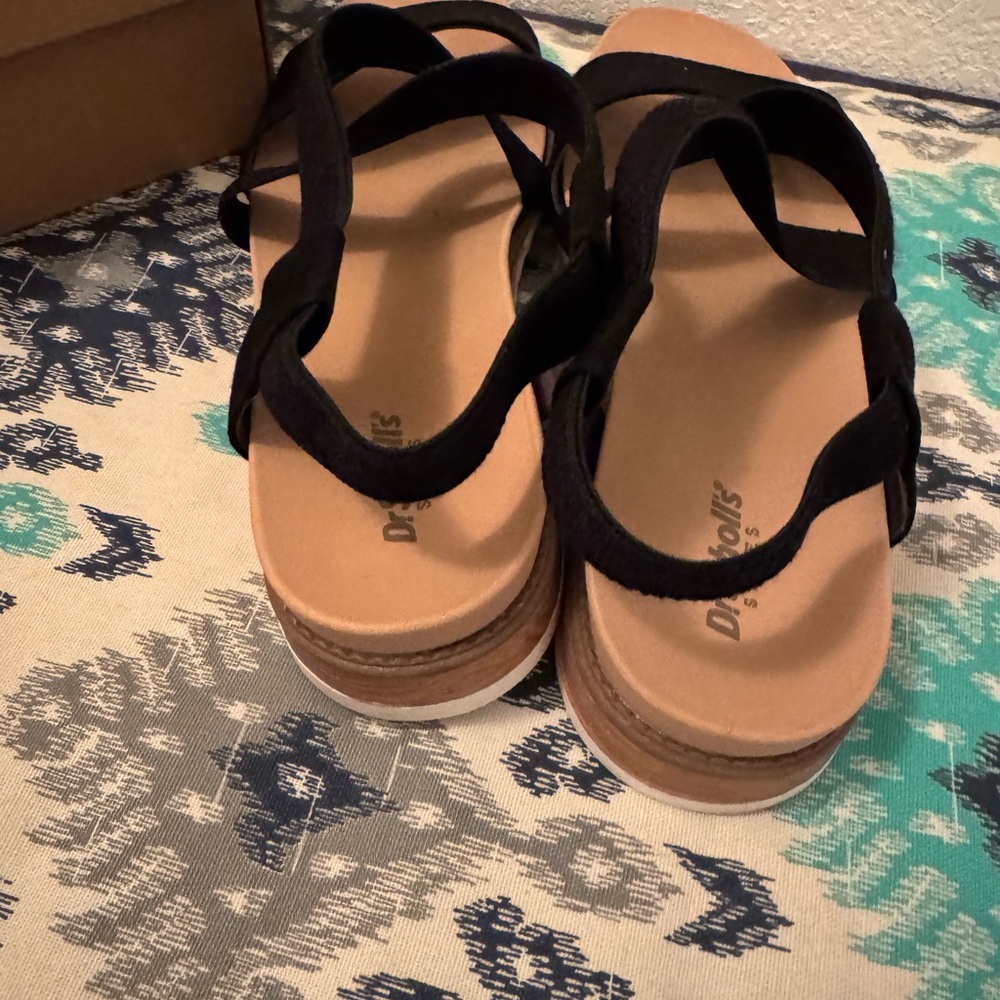 Dr. Scholl's Black Islander Sandals sz 9.5, briefly worn once - Picture 4 of 6